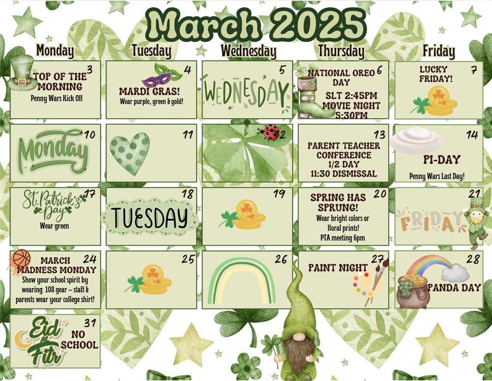 March Calendar
